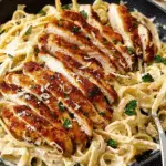Crispy Chicken Fettuccine Alfredo