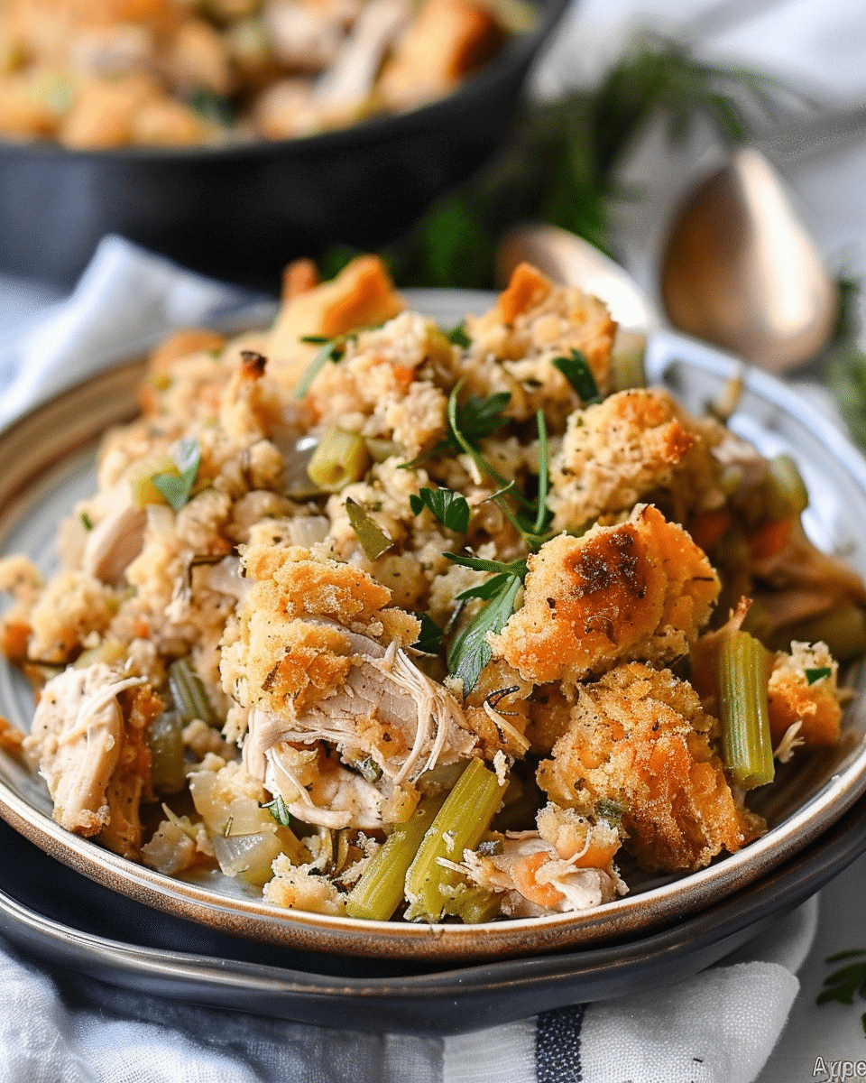 Crockpot Chicken and Stuffing