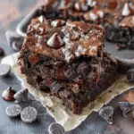 Double Chocolate Zucchini Brownies