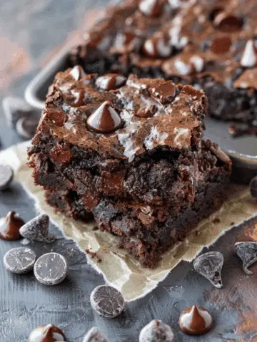 Double Chocolate Zucchini Brownies