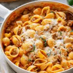 Easy Shell Pasta with Ground Turkey