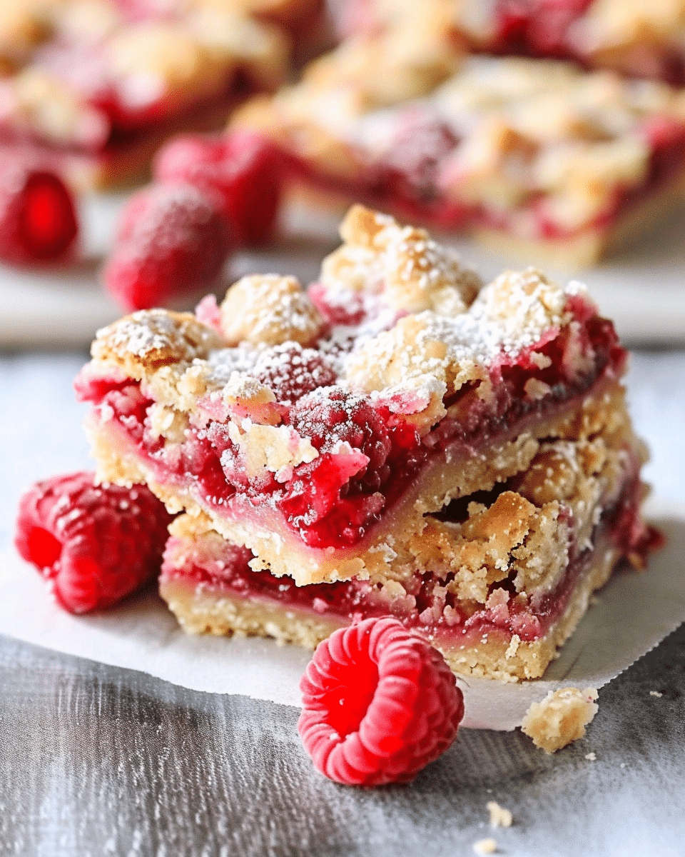 Fabulous Five-Ingredient Raspberry Bars