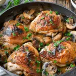 Garlic Mushroom Chicken Thighs