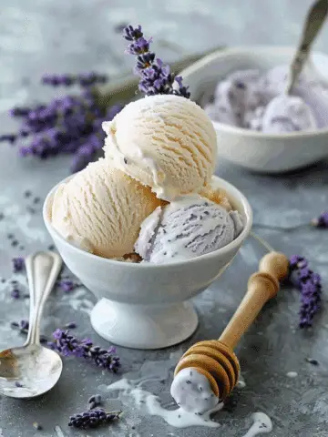 Honey Lavender Ice Cream