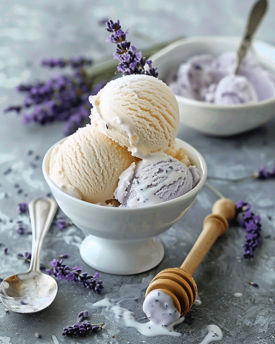 Honey Lavender Ice Cream