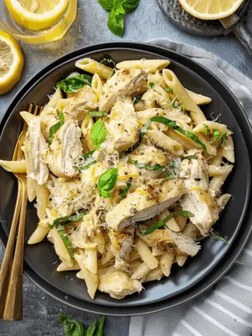 Lemon Basil Chicken Pasta