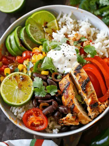 Lime Chicken Burrito Bowl