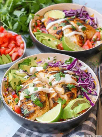 Low Carb Fish Taco Bowls