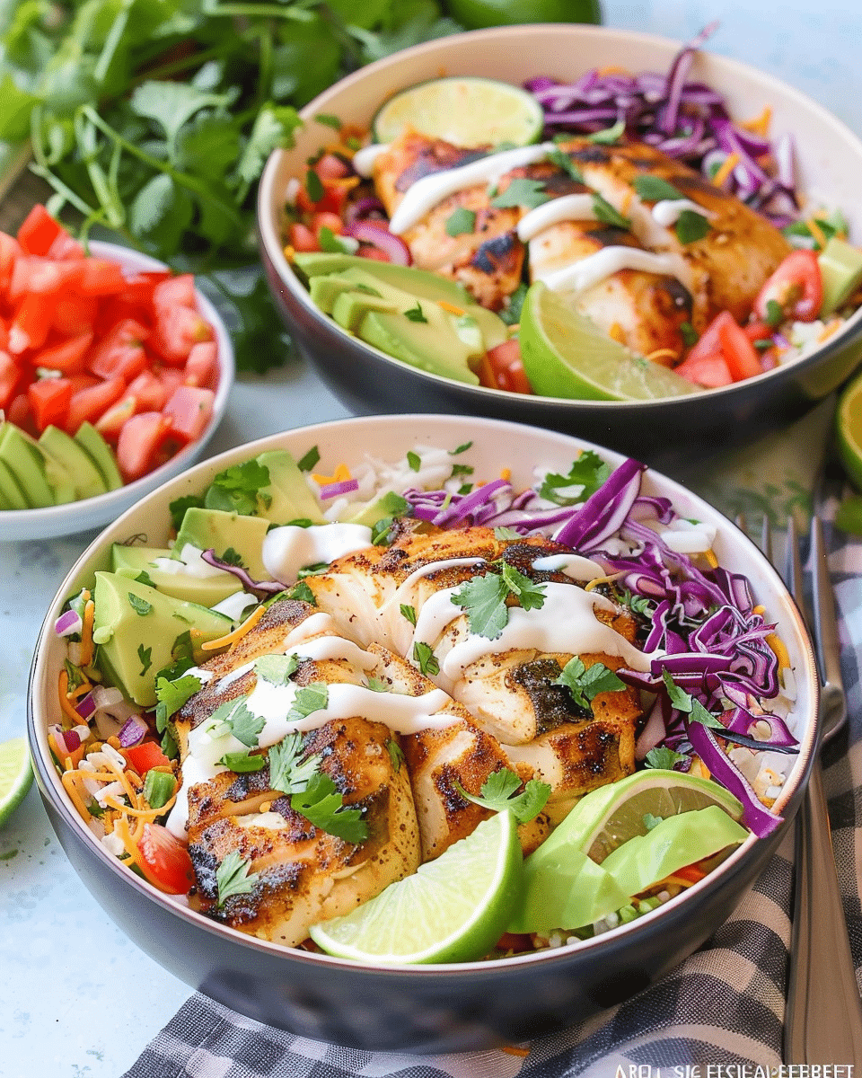 Low Carb Fish Taco Bowls