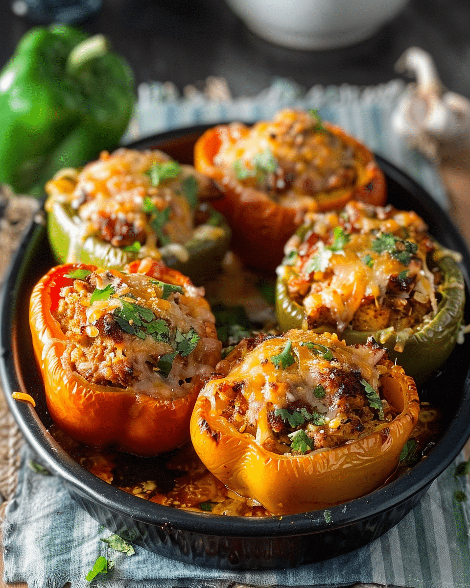 Mexican Chicken Stuffed Peppers