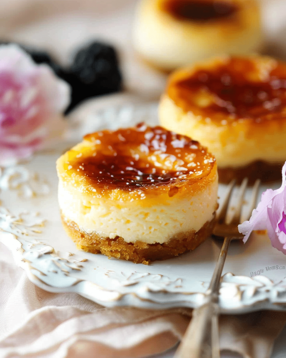 Mini Crème Brûlée Cheesecakes