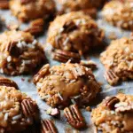 No-Bake Pecan Coconut Praline Cookies