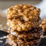 No Bake Salted Caramel Cookies