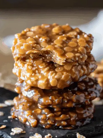 No Bake Salted Caramel Cookies