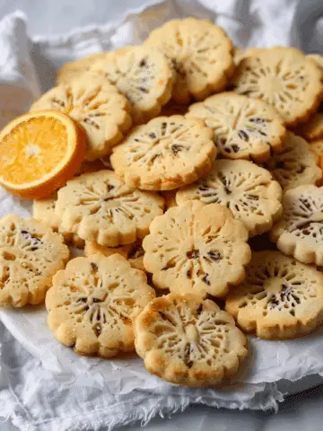 Orange Shortbread Cookies
