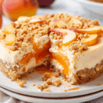 Peach Crumb Cheesecake