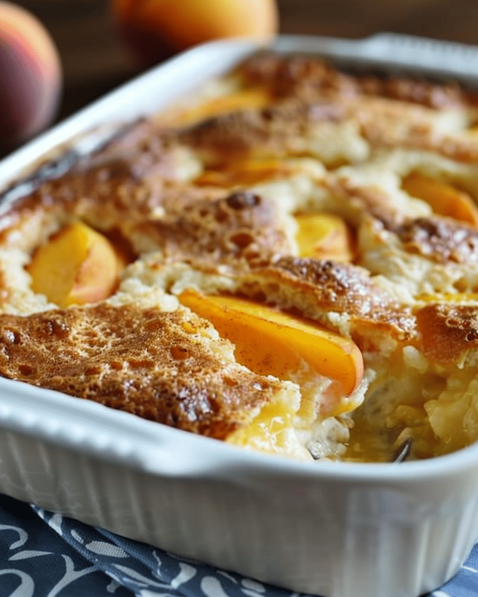 Peaches and Cream Breakfast Bake