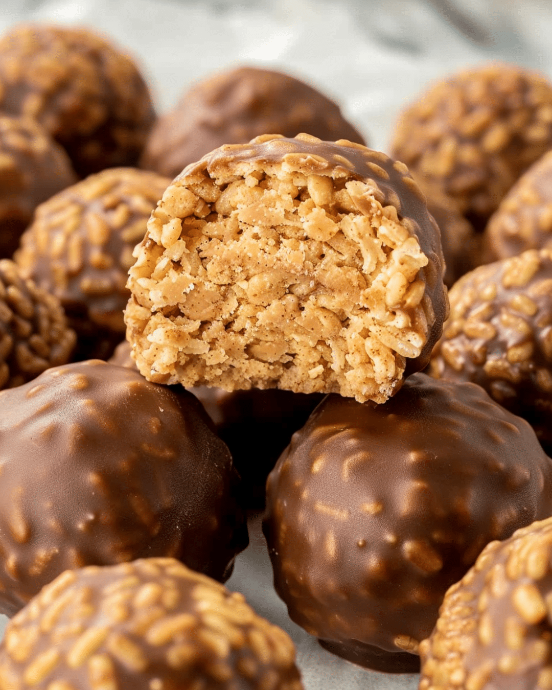 Peanut Butter Balls with Rice Krispies