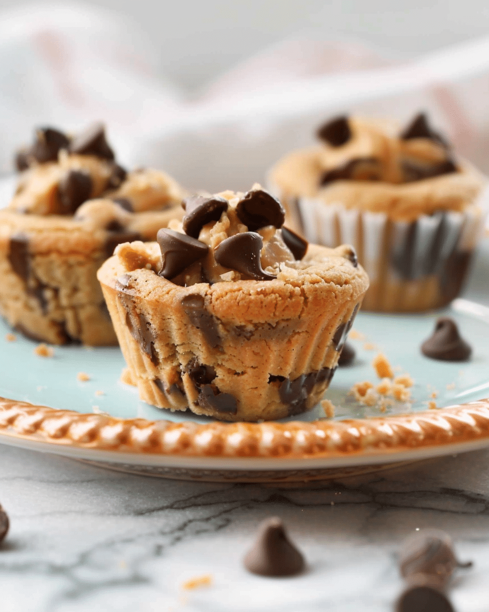 Peanut Butter Chocolate Chip Cookie Cups
