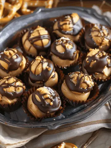 Peanut Butter Pretzel Buckeyes