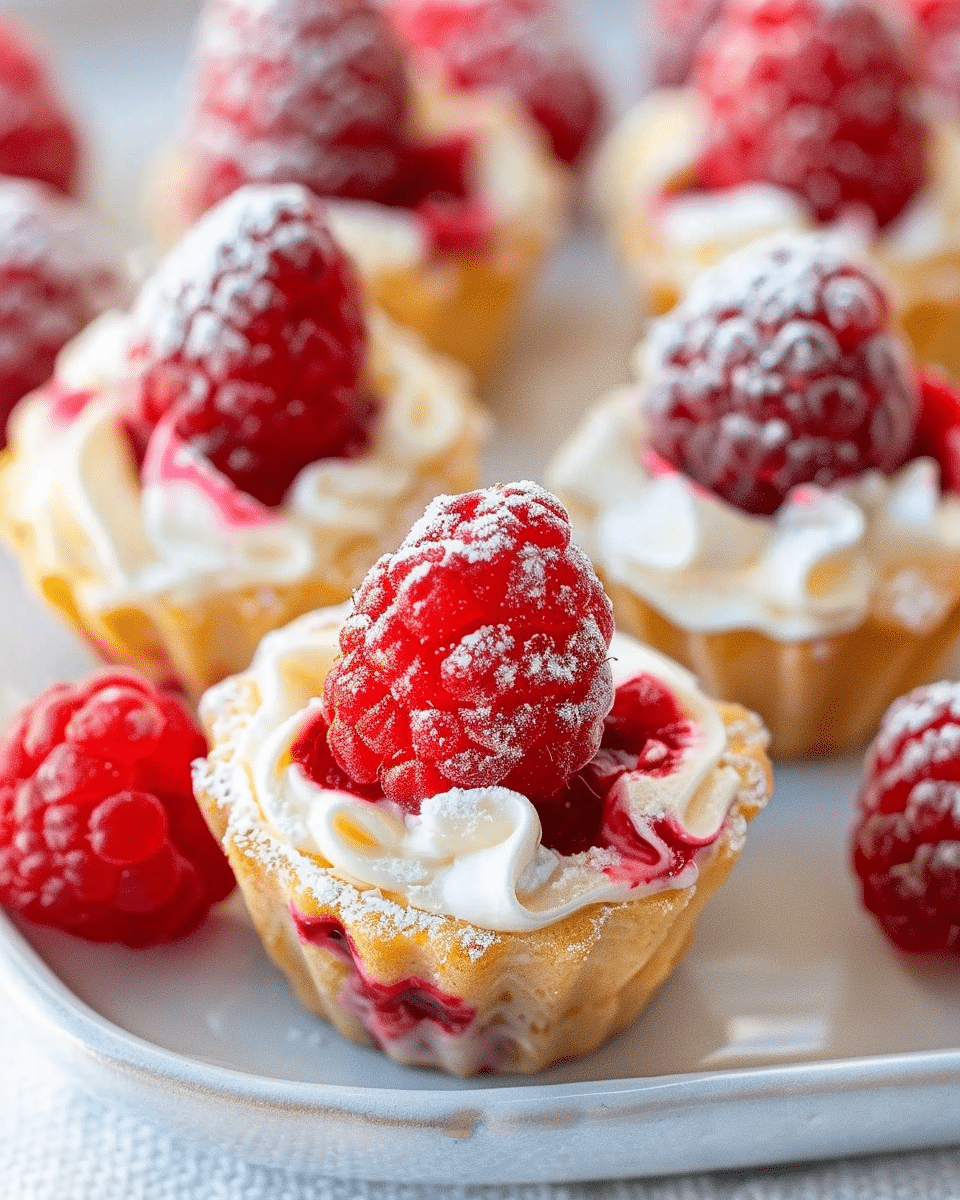 Raspberry Cream Cheese Bites