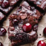 Roasted Chocolate Cherry Brownies
