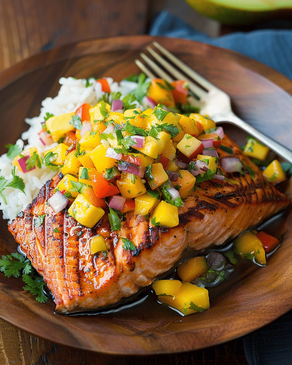 Salmon with Fresh Mango Salsa