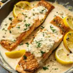 Salmon with Lemon Cream Sauce