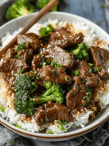 Slow Cooker Teriyaki Beef and Broccoli