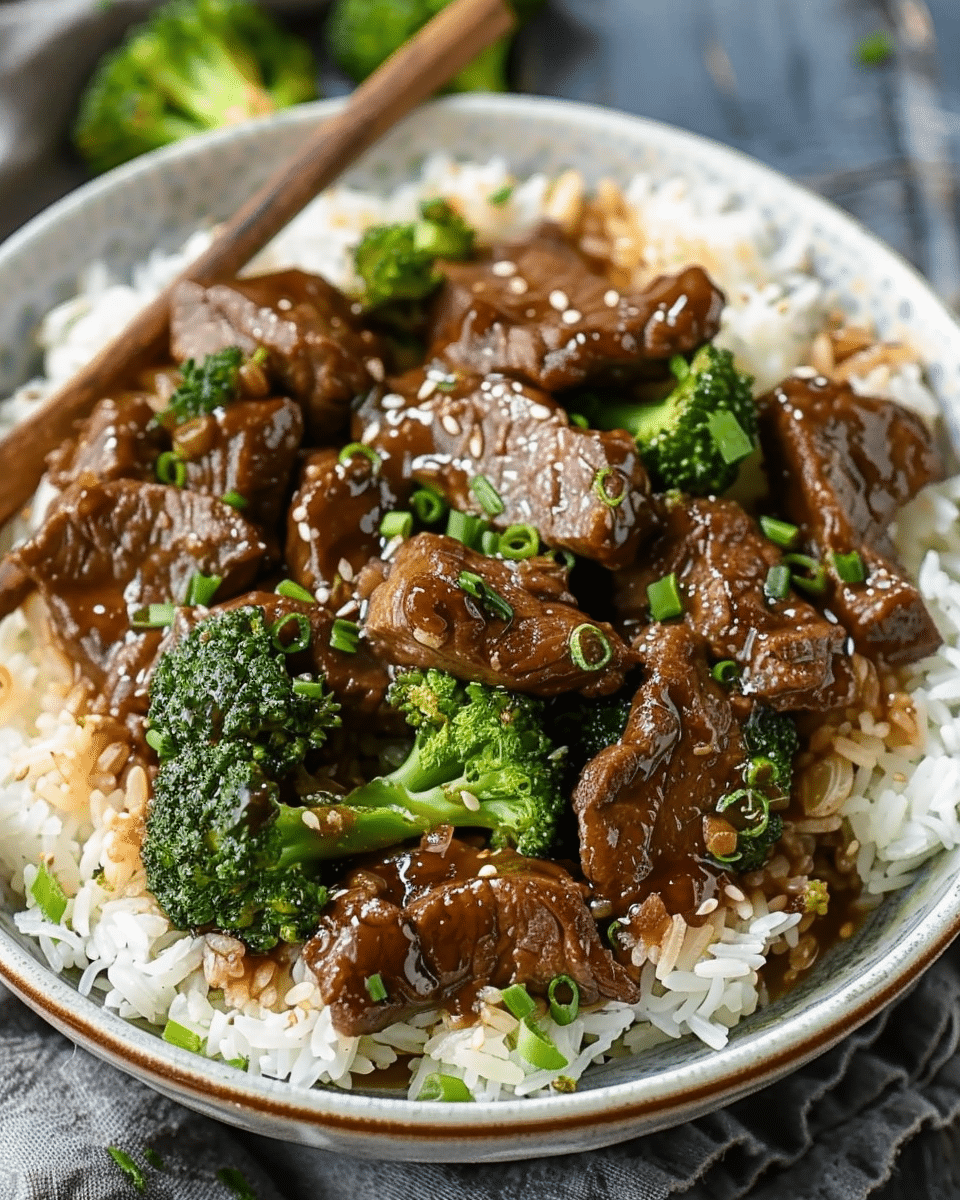 Slow Cooker Teriyaki Beef and Broccoli
