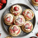Strawberry Cheesecake Stuffed Cookies