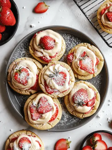 Strawberry Cheesecake Stuffed Cookies