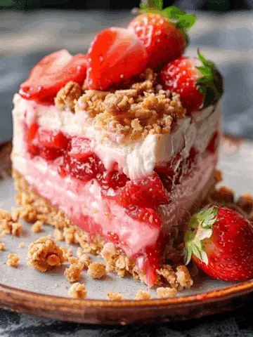 Strawberry Crunch Cheesecake Chunks Delight