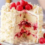 White Chocolate Raspberry Cake