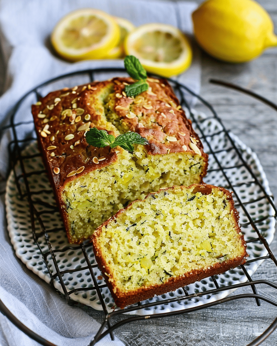 Almond Flour Lemon Zucchini Bread