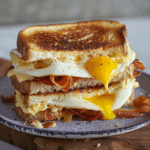 Breakfast Grilled Cheese with Eggs