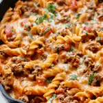 Cheesy Rotel Pasta Skillet