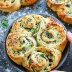 Cheesy Spinach and Artichoke Pinwheels