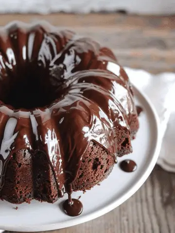 Chocolate Sour Cream Bundt Cake