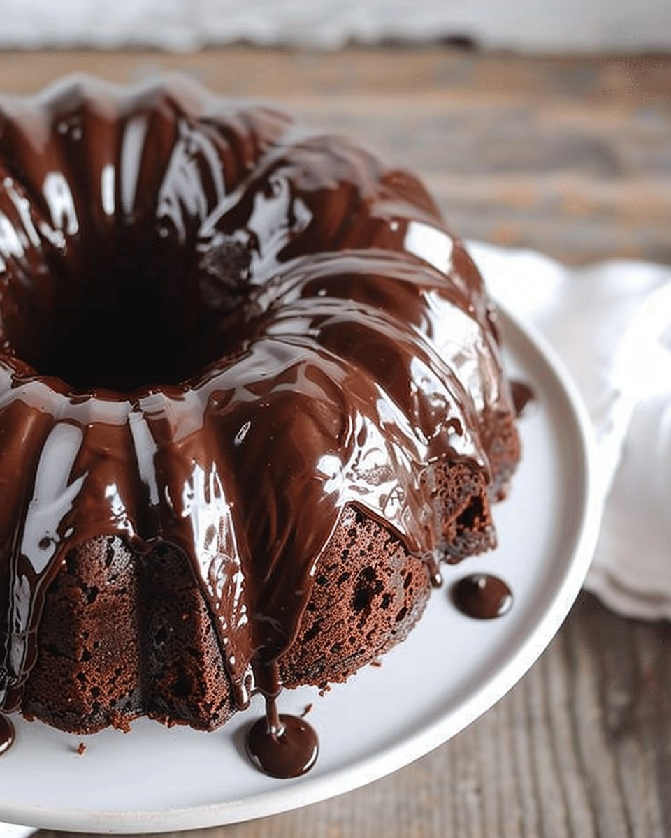 Chocolate Sour Cream Bundt Cake