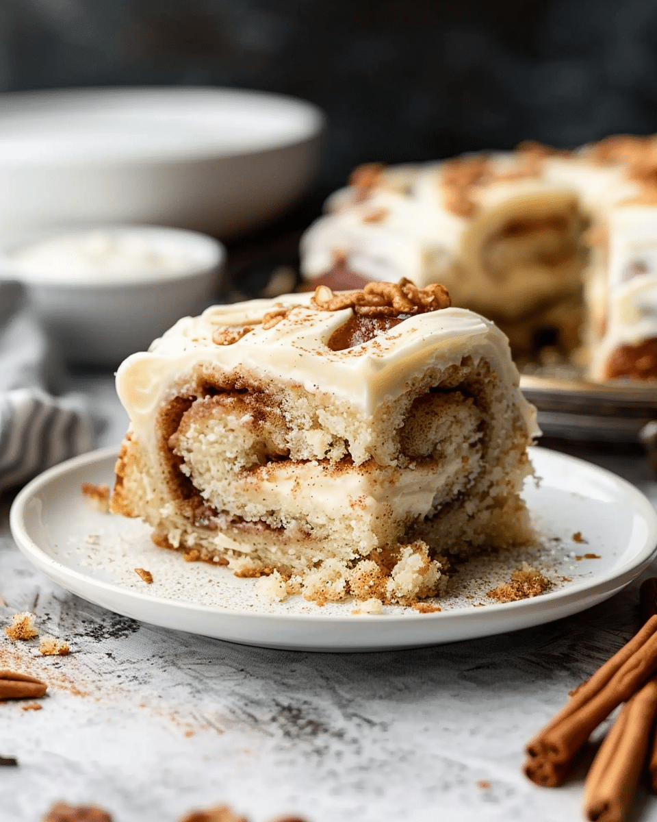 Cinnamon Roll Cake