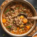 Crockpot Beef Barley Soup