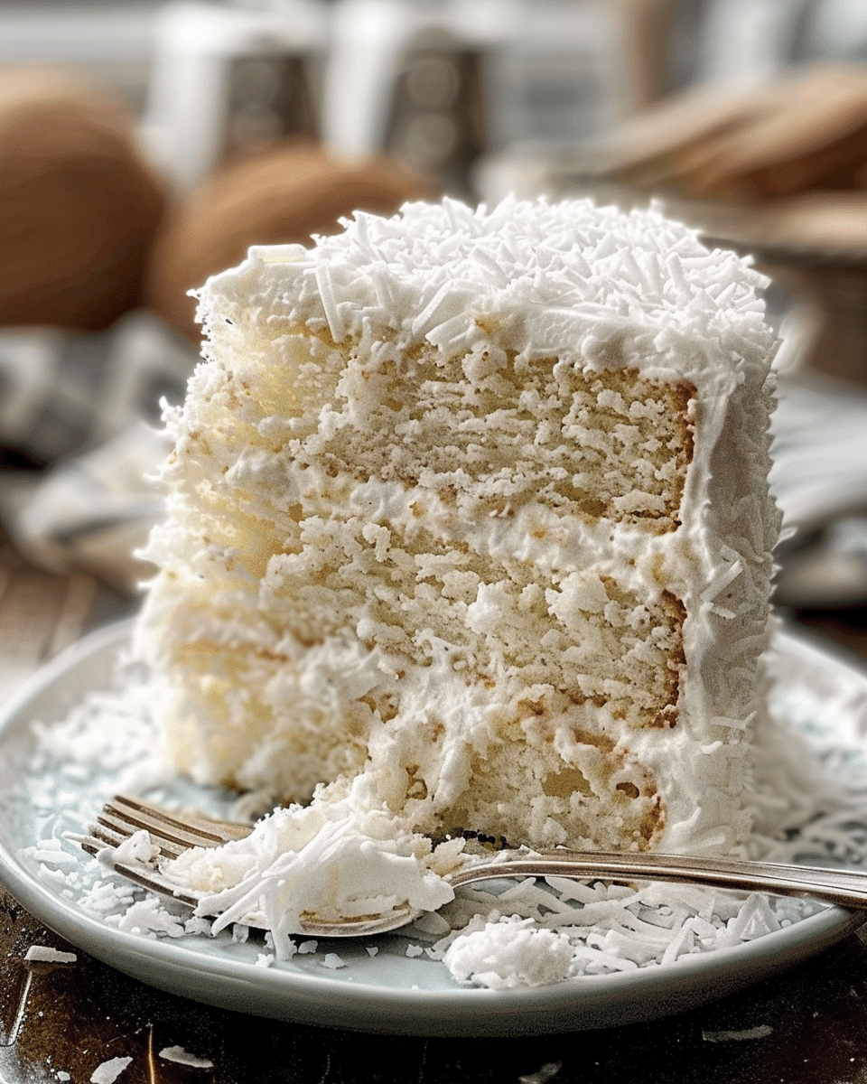 Delicious Creamy Coconut Cake