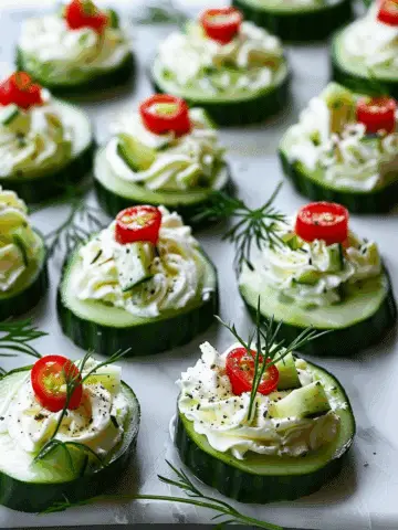 Easy Cucumber Bites