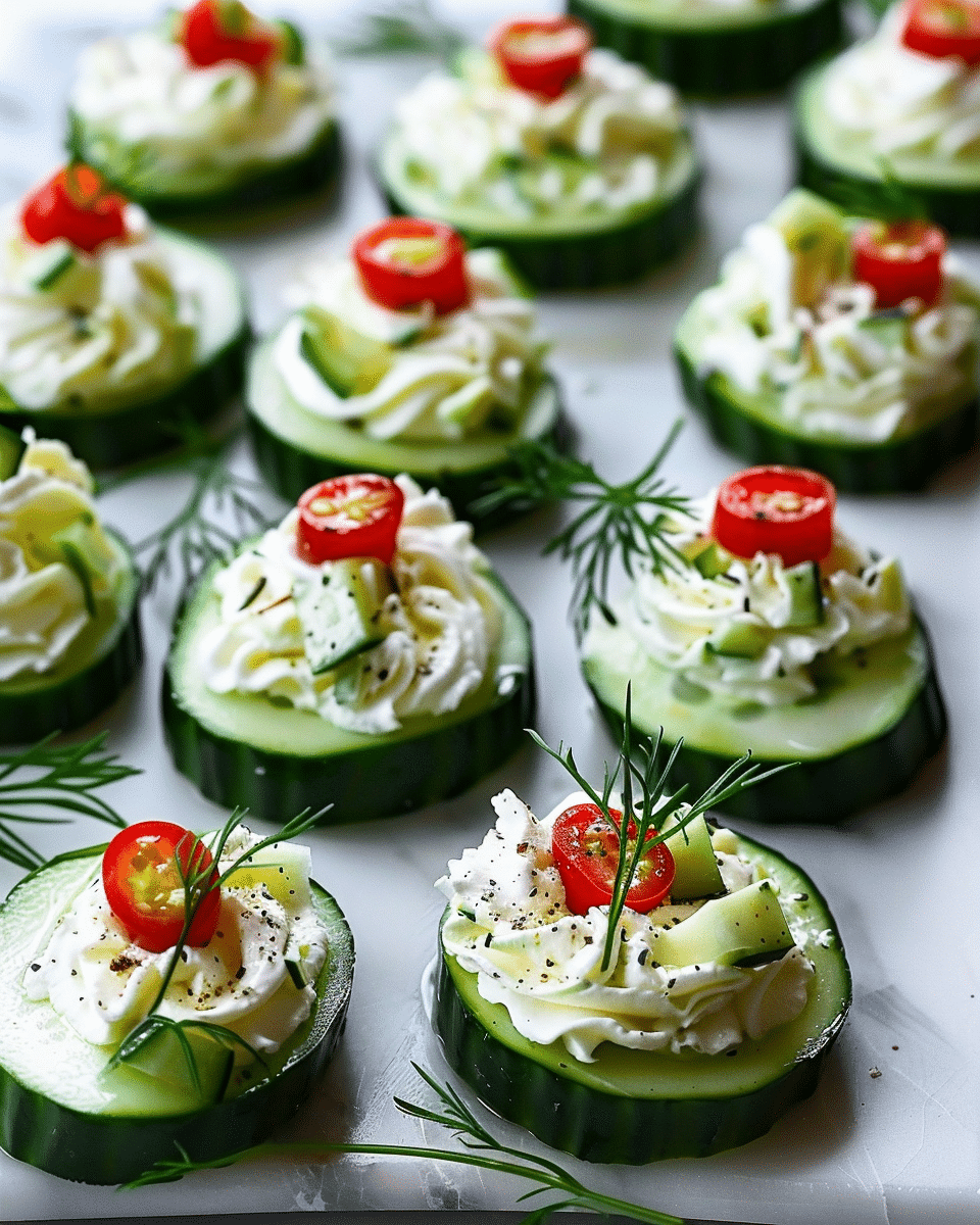 Easy Cucumber Bites