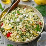 Easy Lemon Orzo Salad With Feta