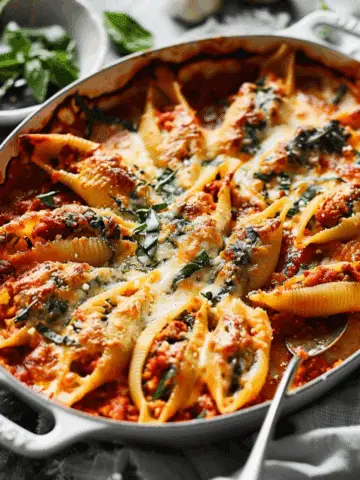 Easy and Healthy Vegetarian Stuffed Pasta Shells