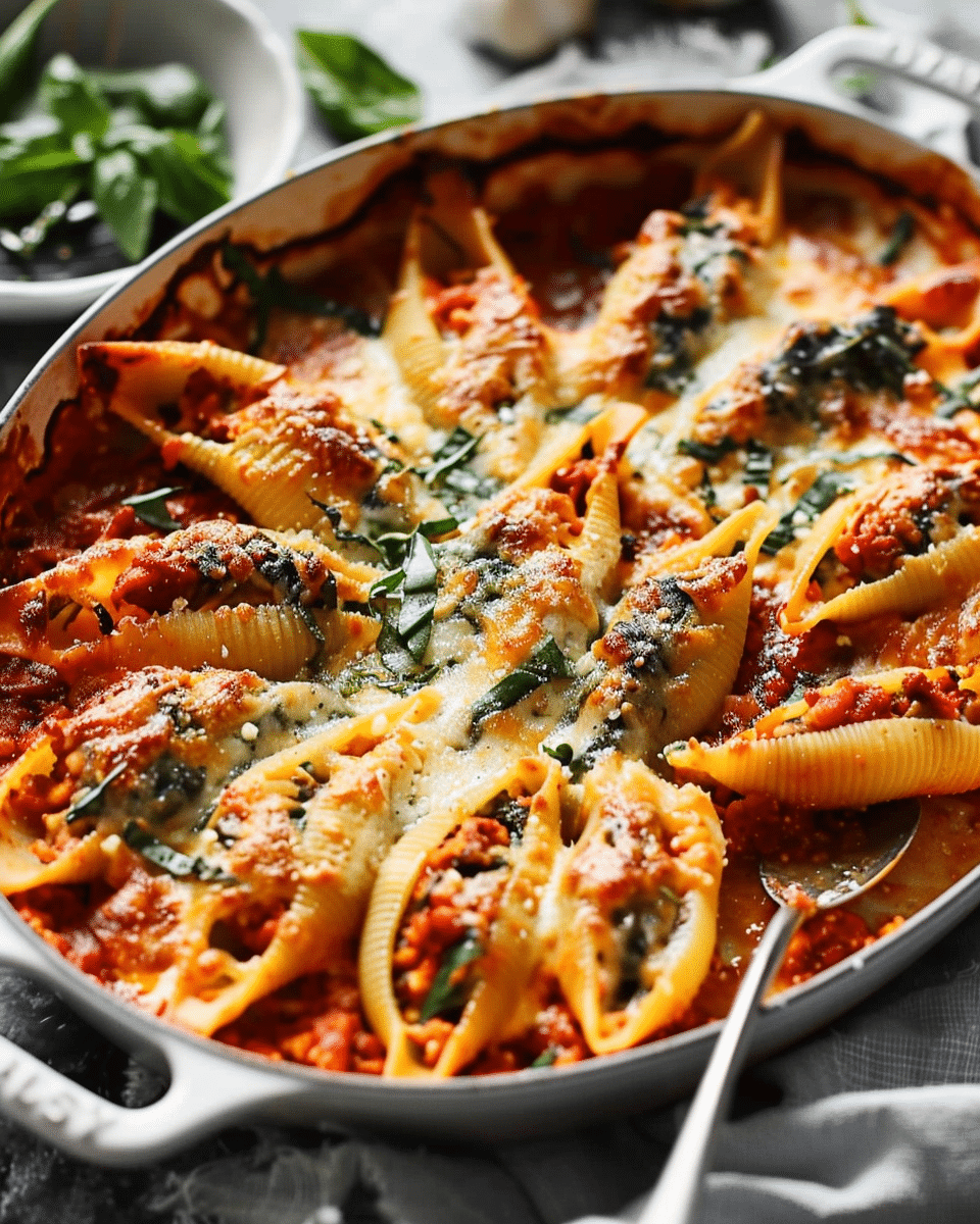 Easy and Healthy Vegetarian Stuffed Pasta Shells