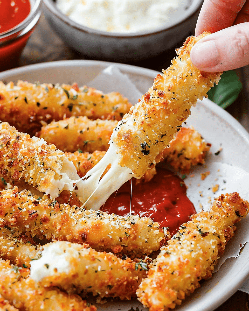 Healthy Mozzarella Sticks with String Cheese
