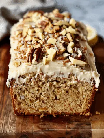 Hummingbird Bread with Cream Cheese Frosting